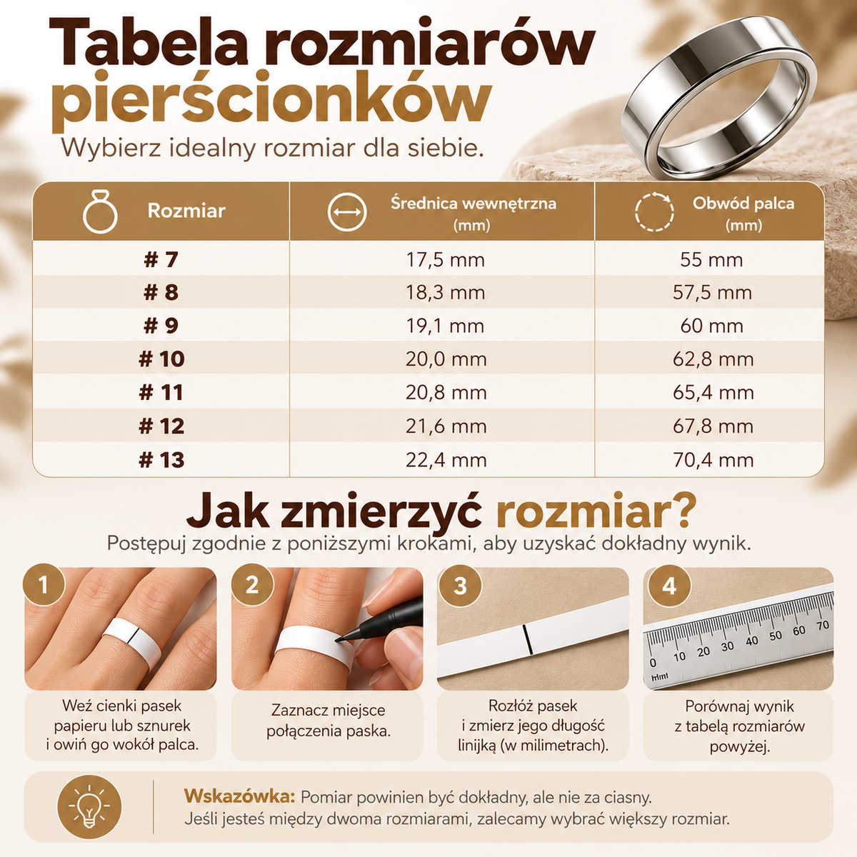 HealthTrack™ – Inteligentny Pierścień Zdrowia